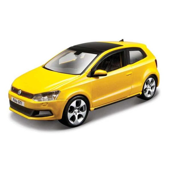 Bburago Αυτοκινητάκι 1:32 Volkswagen Polo GTI Mark 5 Κίτρινο 13cm.