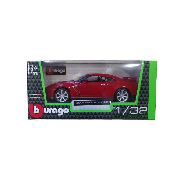 Bburago Αυτοκινητάκι 1:32 Κόκκινο 2009 Nissan GT-R R35 13cm.