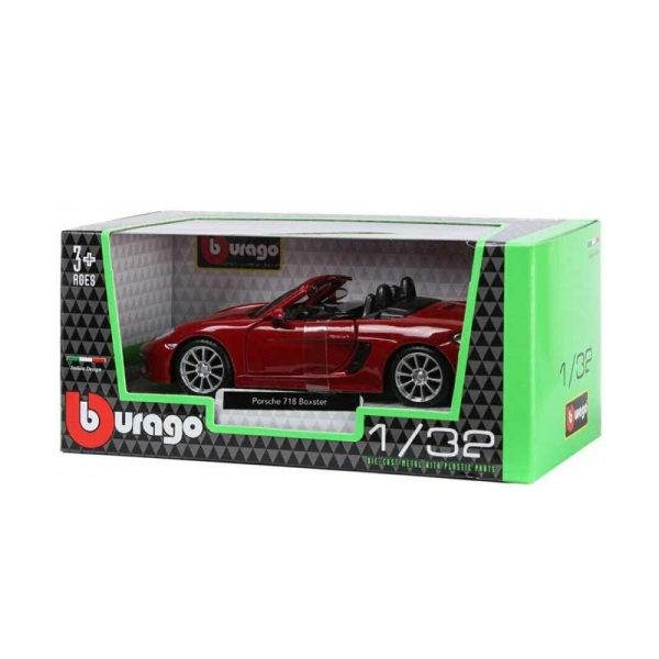 Bburago Αυτοκινητάκι 1:32 Κόκκινο Porsche 718 Boxter 13cm.