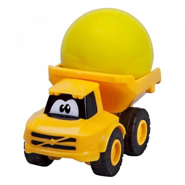 Bburago Junior VOLVO 5-in-1 Stacking Crane: Παιχνίδι Κύλησης με Γερανό & Φορτηγό VOLVO