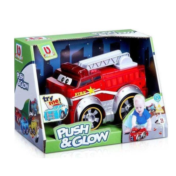 Bburago Junior Push & Glow Fire Truck: Φορτηγό Πυροσβεστικής 18εκ.