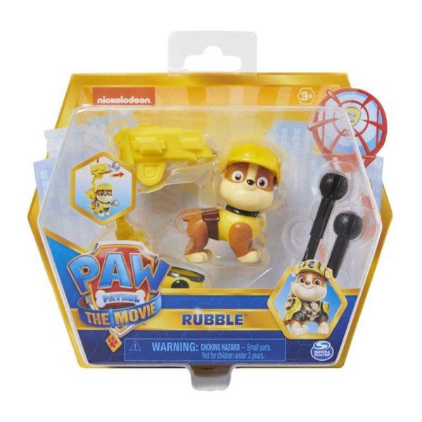 Paw Patrol The Movie Deluxe Hero Pups - Φιγούρα Rubble