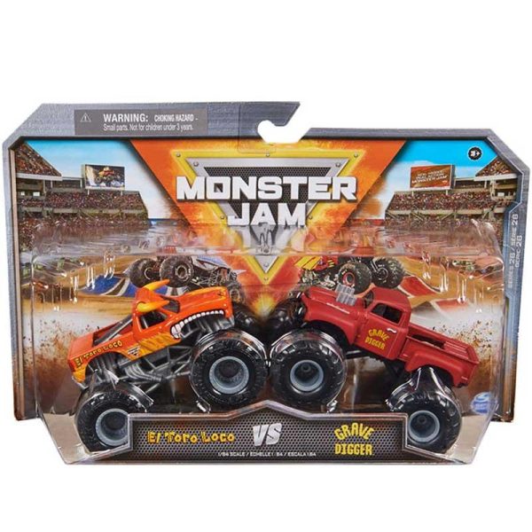 Monster Jam 2-pack El Toro Loco vs Pirate's Curse - Σετ με 2 Οχήματα 1:64