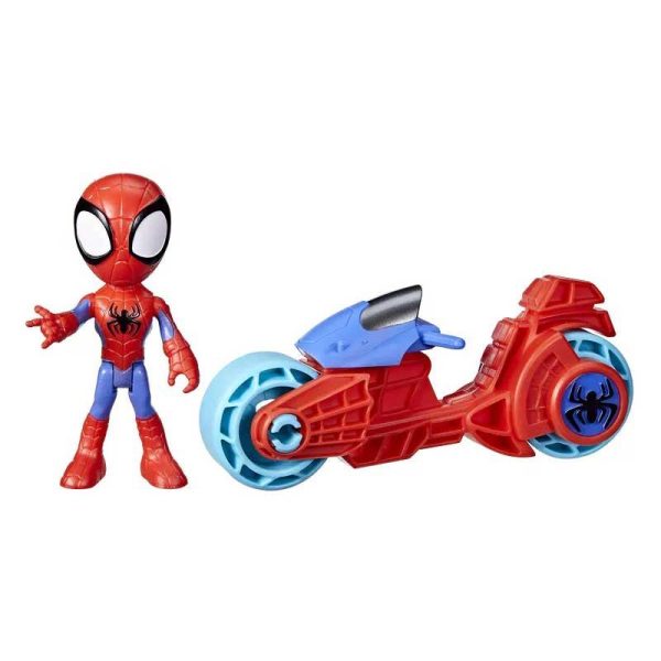 Marvel Spidey And His Amazing Friends: Μηχανή & Φιγούρα Spidey 10cm