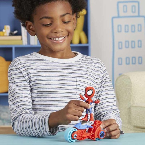Marvel Spidey And His Amazing Friends: Μηχανή & Φιγούρα Spidey 10cm