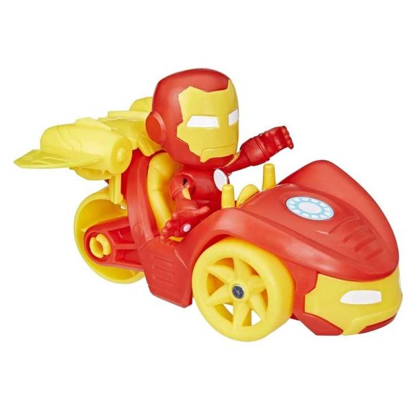 Marvel Spidey And His Amazing Friends: Iron Racer - Όχημα & Φιγούρα Iron Man 10cm