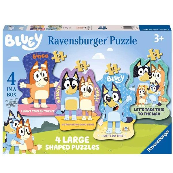 Ravensburger 4 In 1 Shaped Puzzle Bluey - 4 Παζλ