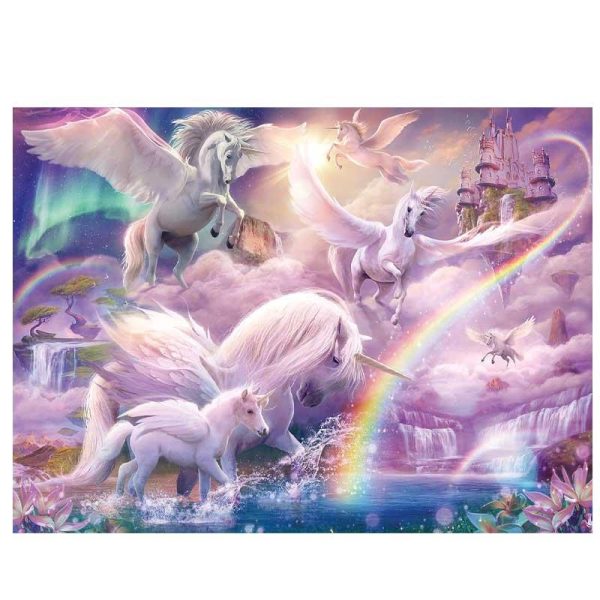 Ravensburger Puzzle XXL Unicorn Pegasus - Παζλ Μονόκεροι με 100 κομμάτια