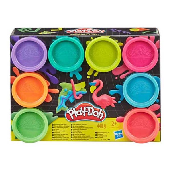 Play-Doh Neon Πλαστοζυμαράκια με 8 Χρώματα