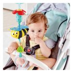 Hape Bumblebee Pram Rattle - Κρεμαστό Κουδουνίστρα Κούνιας και Καροτσιού