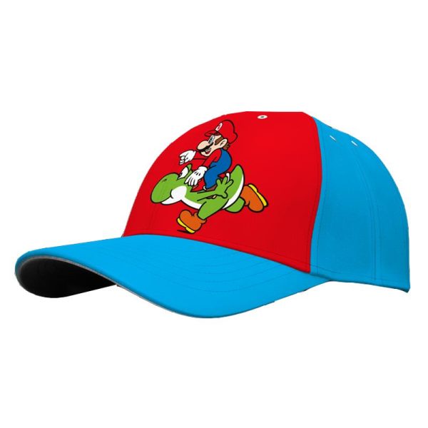 Nintendo Super Mario Καπέλο Παιδικό No52 Μπλε με Κόκκινο