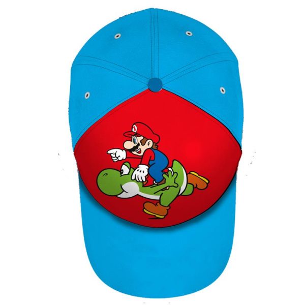 Nintendo Super Mario Καπέλο Παιδικό No52 Μπλε με Κόκκινο