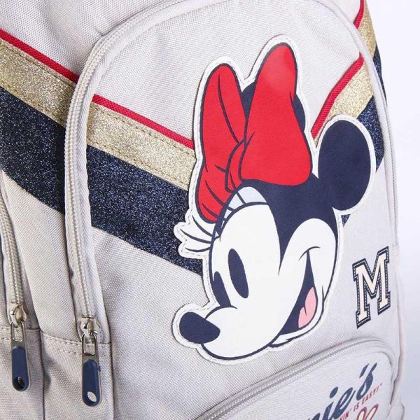 Disney Minnie Mouse Σχολική Τσάντα Πλάτης Δημοτικού 46εκ. Γκρι – Cerda