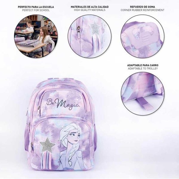 Disney Frozen Elsa 'Be Magic' Σχολική Τσάντα Πλάτης Δημοτικού 44εκ. Μωβ – Cerda