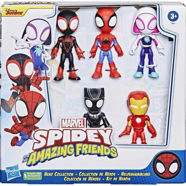 Marvel Spidey And His Amazing Friends: Σετ με 5 Φιγούρες