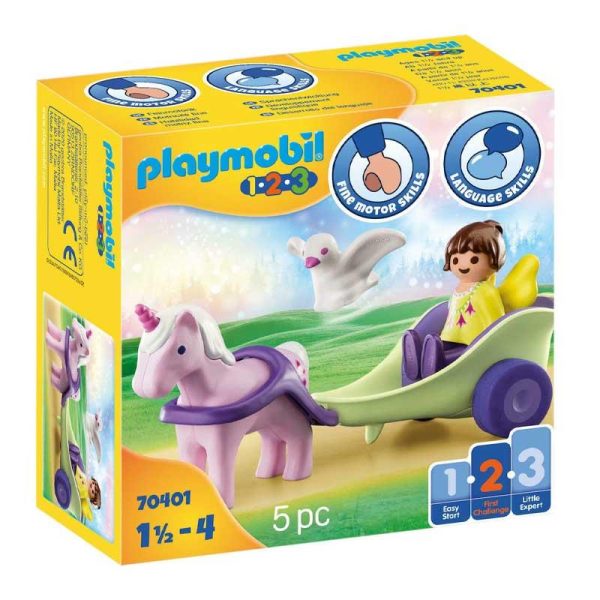 Playmobil 1.2.3 70401: Νεραϊδοάμαξα Με Μονόκερο