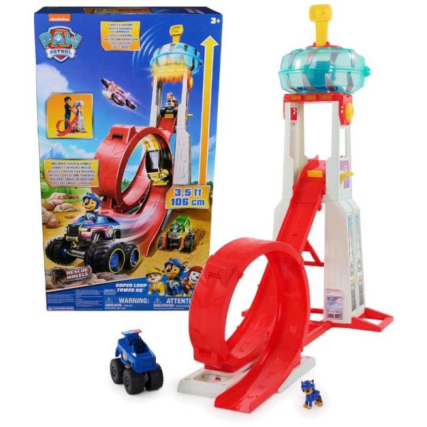 Paw Patrol Rescue Wheels Super Loop HQ - Πύργος με Αρχηγείο & Loop