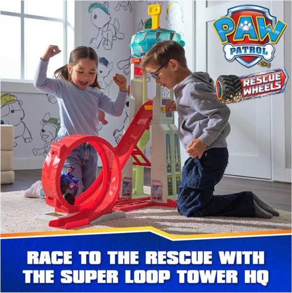 Paw Patrol Rescue Wheels Super Loop HQ - Πύργος με Αρχηγείο & Loop