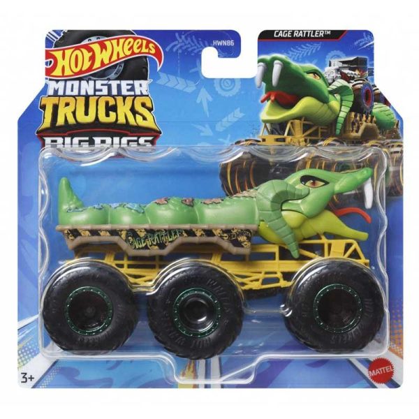 Hot Wheels Monster Trucks Mega Rigs Cage Rattler - Νταλίκα