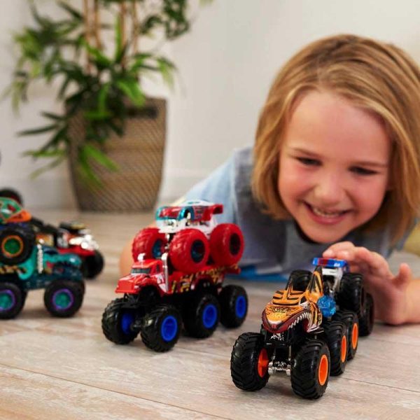 Hot Wheels Monster Trucks Mega Rigs Cage Rattler - Νταλίκα