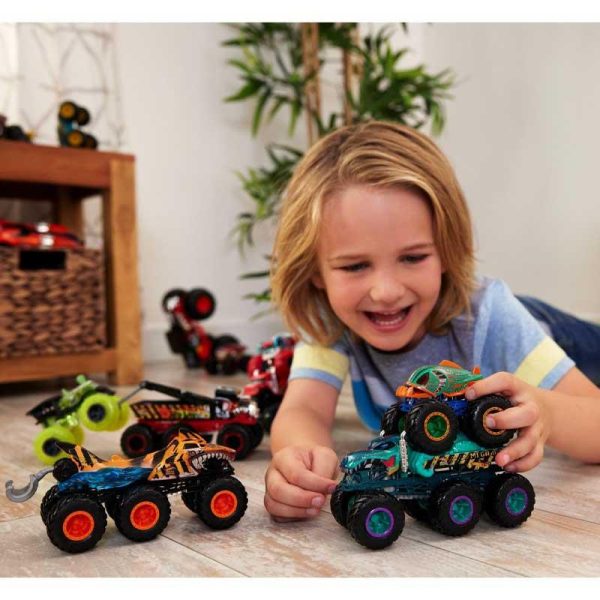 Hot Wheels Monster Trucks Mega Rigs Cage Rattler - Νταλίκα