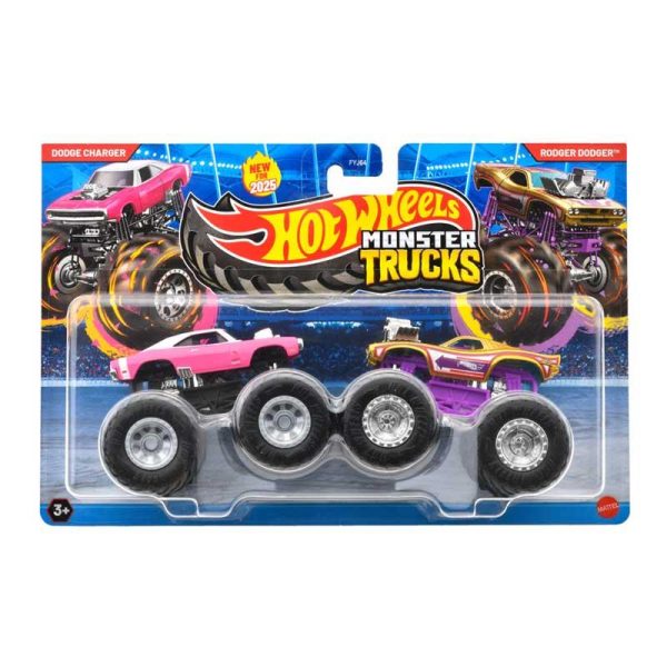 Hot Wheels Monster Trucks Demolition Doubles Dodge Charger vs Rodger Dodger - Αυτοκινητάκια