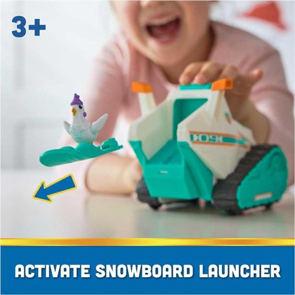 Paw Patrol Everest Deluxe Snowmobile - Όχημα, Φιγούρα Everest & Φιγούρα Chickaletta