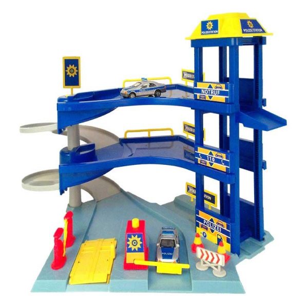Dickie Toys Rescue Station - Γκαράζ Αστυνομίας με 2 Οχήματα