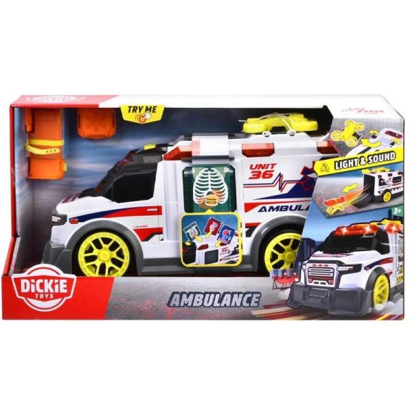 Dickie Toys Όχημα Ασθενοφόρο 40εκ. με Ήχο & Φως