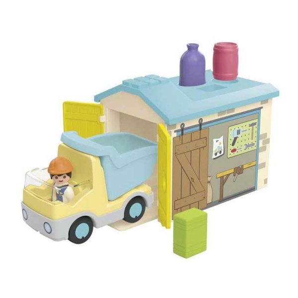 Playmobil Junior 71686: Φορτηγό με Γκαράζ