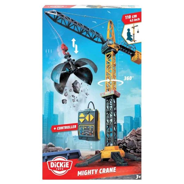 Dickie Toys Mighty Crane - Τηλεκατευθυνόμενος Γερανός 110εκ.