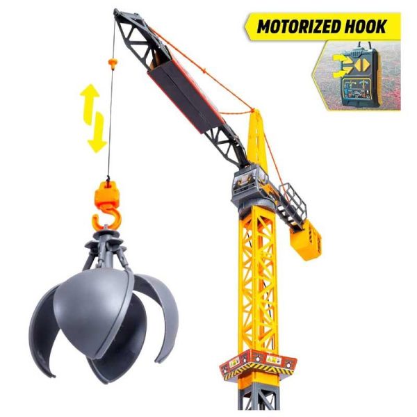 Dickie Toys Mighty Crane - Τηλεκατευθυνόμενος Γερανός 110εκ.