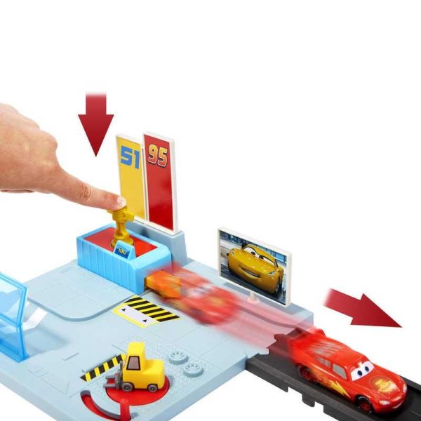 Disney Cars Dinoco Rusteze Racing Center - Κέντρο Ταχύτητας με McQueen & Pitty