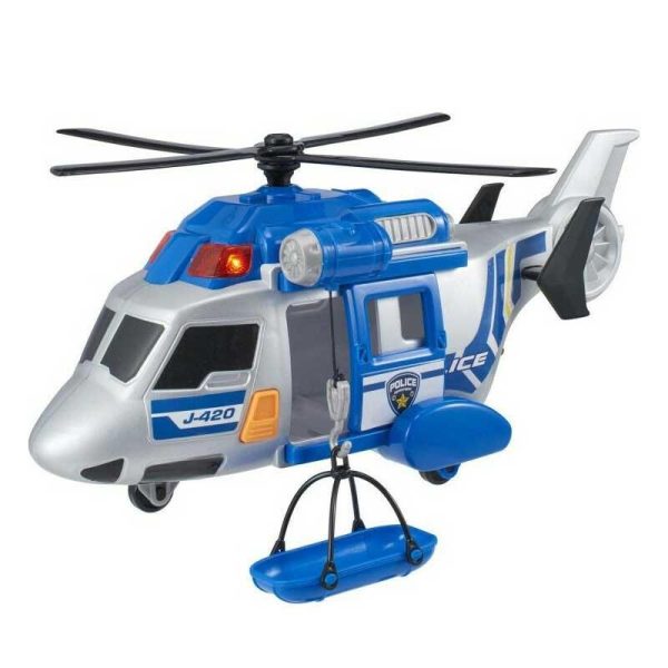 Teamsterz Mighty Machines - Ελικόπτερο Αστυνομίας 35cm με Φως & Ήχο
