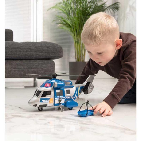 Teamsterz Mighty Machines - Ελικόπτερο Αστυνομίας 35cm με Φως & Ήχο