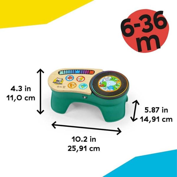Hape Dj Discovery Touch Turntable - Ξύλινο Σετ Αφής με Μουσική