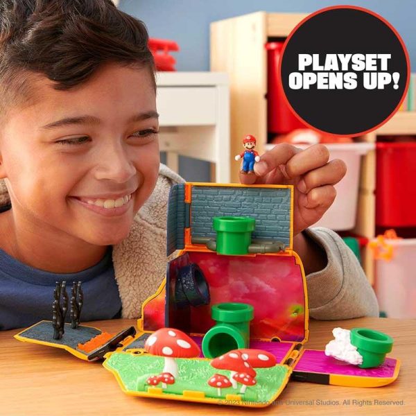 Super Mario Bros The Movie Van Playset - Βανάκι Πίστα με Φιγούρα Mario 3.5cm