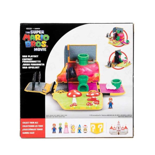 Super Mario Bros The Movie Van Playset - Βανάκι Πίστα με Φιγούρα Mario 3.5cm
