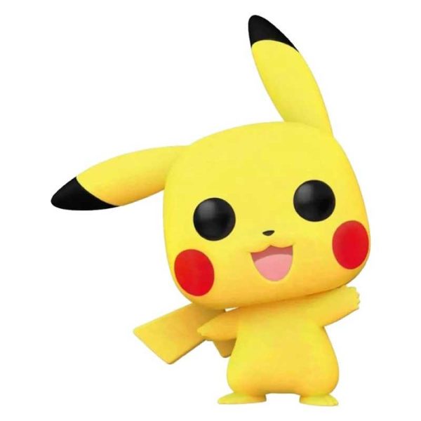 Funko POP! Games Special Edition Pokemon 553 - Pikachu Waving Flocked
