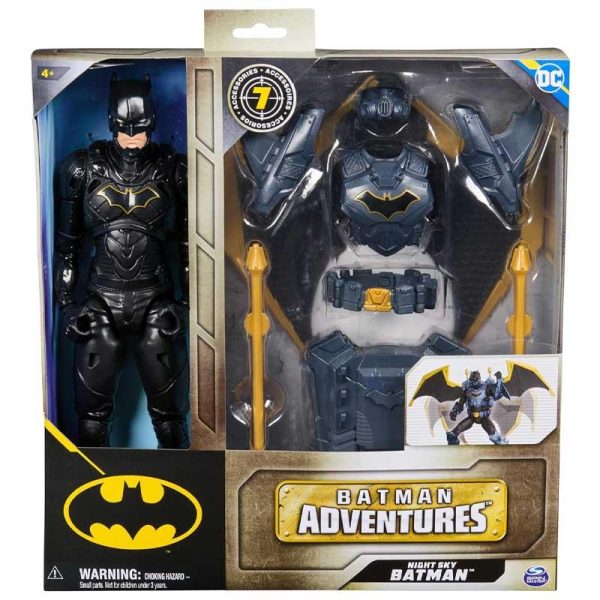 Spin Master Batman Adventures: Φιγούρα Night Sky Batman με Εξτρα Στολή και Αξεσουάρ 30εκ.