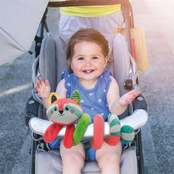 Baby Clementoni Βρεφικό Κρεμαστό Σπιράλ Δραστηριοτήτων 'Χαρούμενα Ζωάκια'