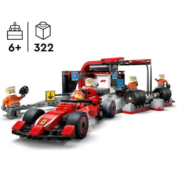 Lego City 60443: Πιτ Στοπ F1® & Ομάδα Με Αυτοκίνητο Ferrari