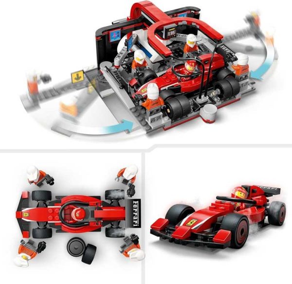 Lego City 60443: Πιτ Στοπ F1® & Ομάδα Με Αυτοκίνητο Ferrari