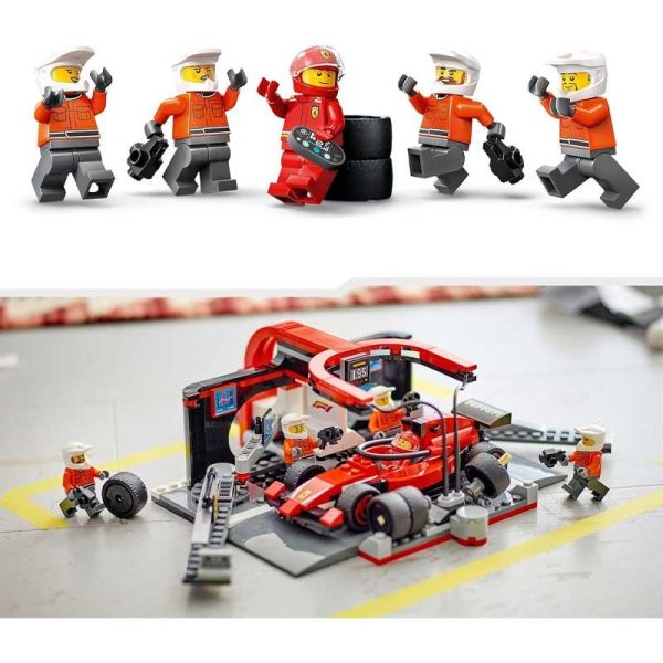 Lego City 60443: Πιτ Στοπ F1® & Ομάδα Με Αυτοκίνητο Ferrari