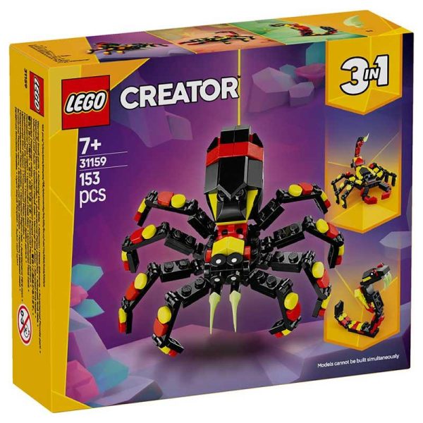 Lego Creator 3-in-1 31159: Άγρια Ζώα - Εντυπωσιακή Αράχνη