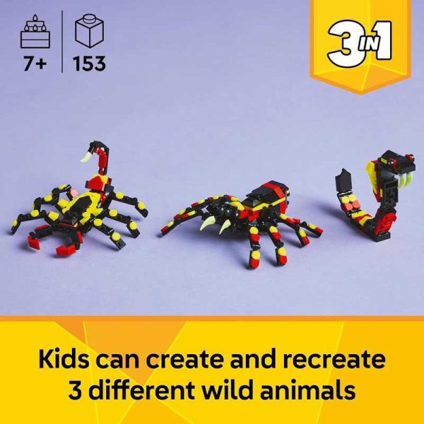 Lego Creator 3-in-1 31159: Άγρια Ζώα - Εντυπωσιακή Αράχνη