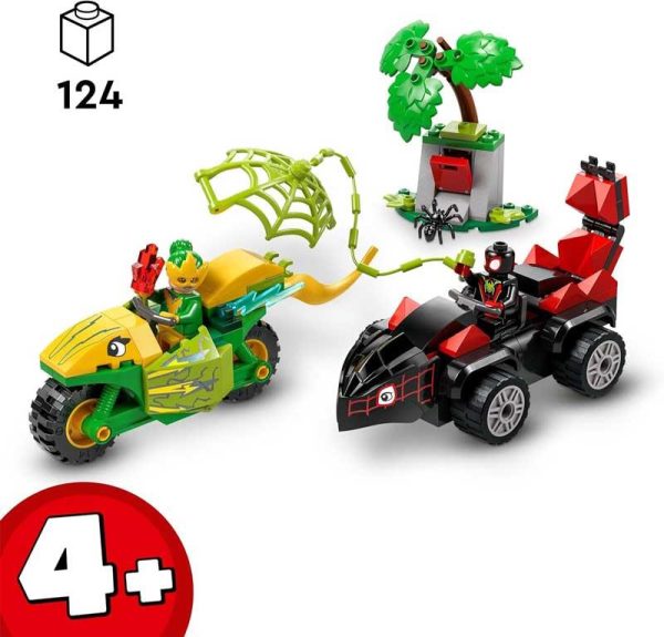 Lego Marvel 11198: Spidey and his Amazing Friends - Κυνηγητό Spin & Electro Με Δεινοσαυρο-Οχήματα