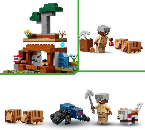 Lego Minecraft 21269: H Αποστολή Του Αρμαντίλο Στο Ορυχείο