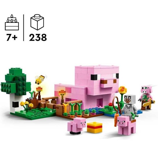 Lego Minecraft 21268: The Baby Pig House - Το Σπίτι-Μωρό Γουρούνι
