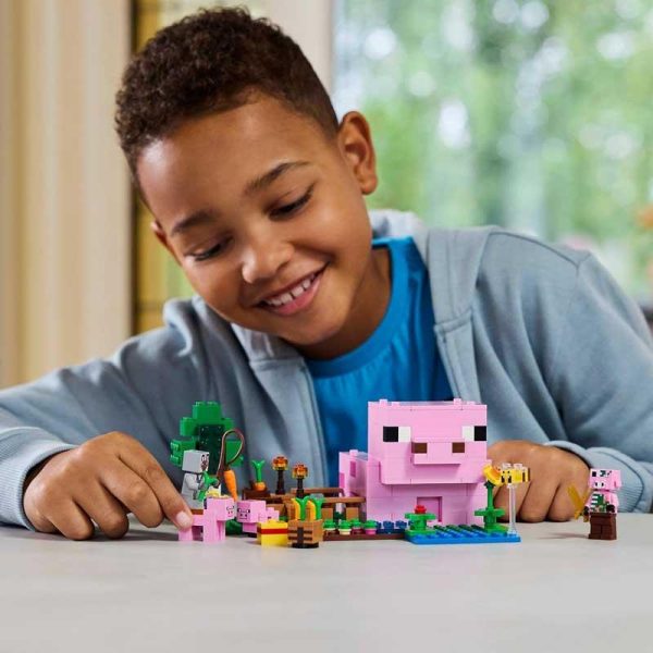 Lego Minecraft 21268: The Baby Pig House - Το Σπίτι-Μωρό Γουρούνι